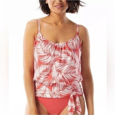 Coco Reef Contours Clarity Bandeau Printed Tankini swimming Top - Bloom 16/40D