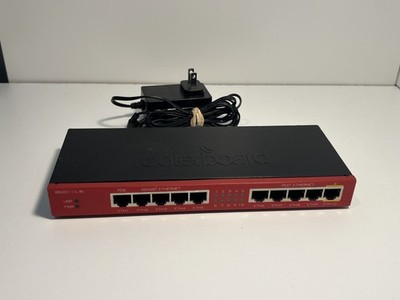 MikroTik Routerboard RB2011iL-IN 5 Gigabit Ports Fast Router w Power Supply