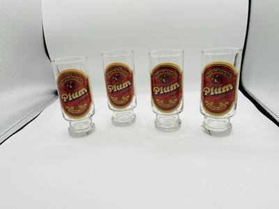 #ad #ad 1980s Vintage Aunt Jenny’s Plum Jelly Glasses Tumblers Set Of 4 $65.00