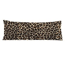 Leopard Print 20x54 Body Pillow Cover, Cheetah Print Room Decor, Trendy Girly...