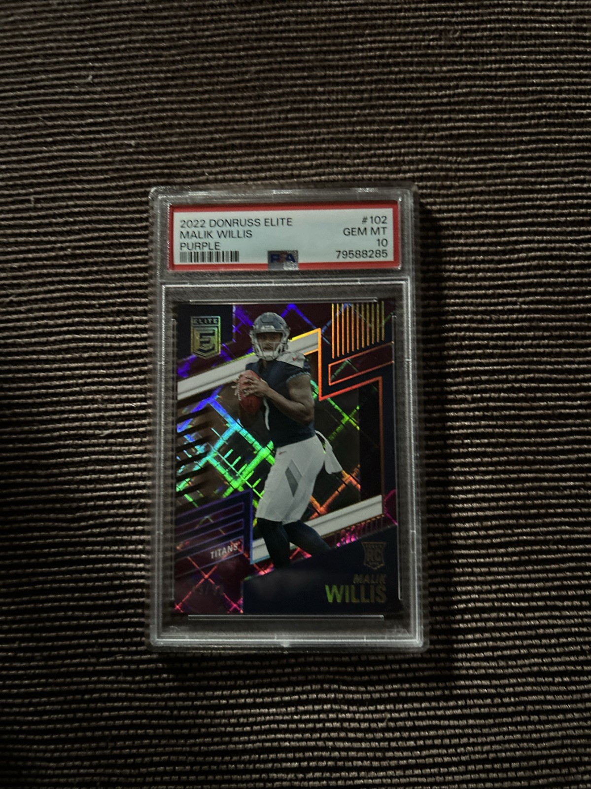 Malik Willis Panini Donruss Elite #102 Purple