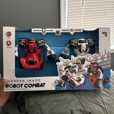 Sharper Image Robot Combat Remote Control Robot Fighting Set, 4pcs -RedAndWhite