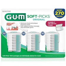 GUM Soft-Picks Original Dental Picks, 270 Count FREE SHIPPING