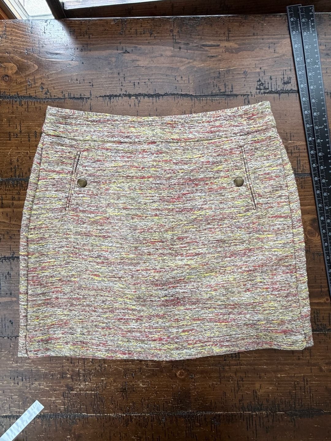 LOFT Outlet Multi-Color Tweed Mini Skirt Size 8