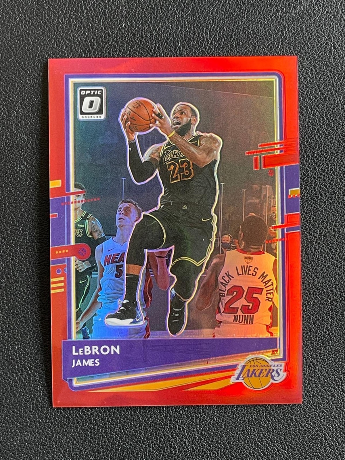 LeBron James 2020-21 Panini Donruss Optic Red Prizm 80/99 #13