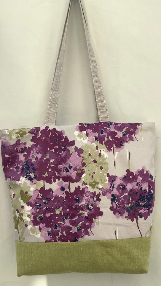Shoulder bag Shopping bag Tote Romo Fleur Fabric Pocket Handmade in Cheshire - Image 4 of 4