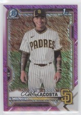 2021 Bowman Chrome Prospects Fuchsia Shimmer Refractor 26/199 Victor Acosta p0i