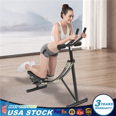 Ab Machine Coaster Abdominal Crunch Trainer fit Home Gym Core Workout Equipment
