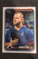 2024 Topps Series 2 - A.J. Minter #539 Golden Mirror Image Variation