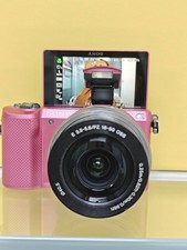 Sony Alpha a5000 Pink 20.1MP Camera Kit with 16-50 MM Lens 98 NEW English