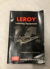 leroy lettering equipment catalog 1962 Keuffel & Esser co. Good Condition