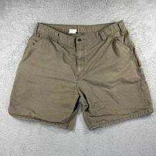 Vintage Carhartt Shorts Mens 40 Brown Carpenter Utility Work Hammer Loop Retro