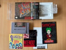 Sim City SNES US NTSC CIB MINT KOMPLETT NEUWE...