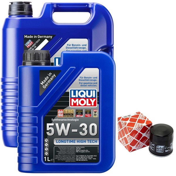 MotoröL Set High Tech 5W-30 Liqui Moly 6 Liter + ÖLfilter FüR Nissan Subaru 3.0-image
