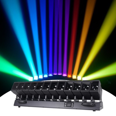 12x60W RGBW 4in1 Stage Lights DMX Beam Wash LED Moving Head Matrix Bar Light