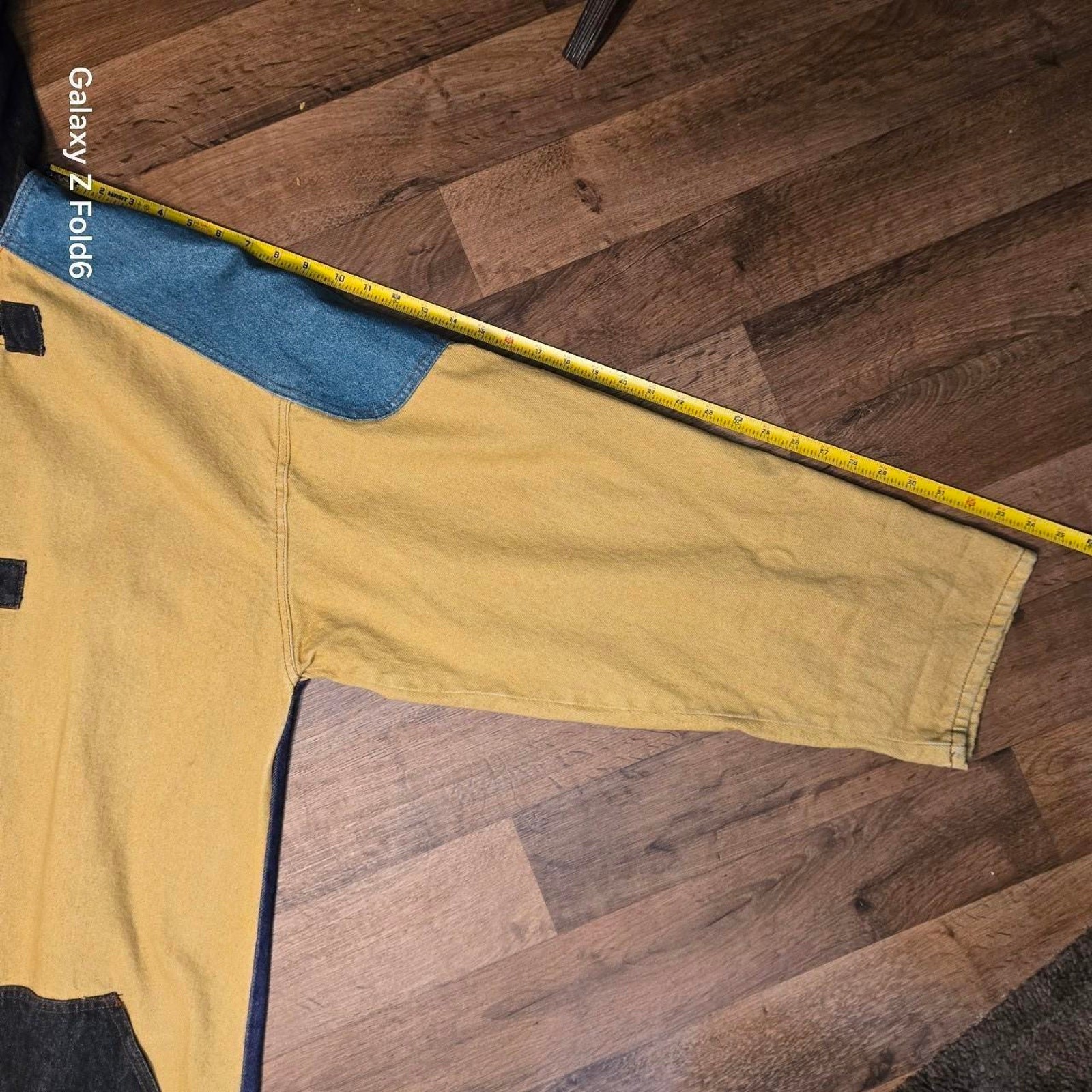 Corniche multi colored denim hooded jacket size XL - image 6