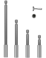 4 Pieces Drill Extension Bit Holder Set,1/4 Magnetic Hex Shank Screwdriver Drill