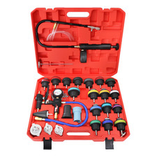 28 PCS Universal Vacuum Radiator Test Coolant Pressure Tester Kit Carrying Case