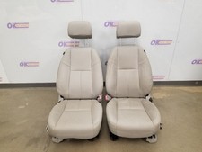 13 2013 Chevy Silverado Seats Front Set Gray Katzkin Leather Bucket Power
