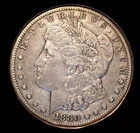 1880 CC Morgan Silver Dollar STRONG XF CARSON CITY $1 - FREE SHIPPING NO RESERVE