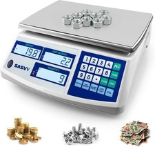 Counting Scale 66lb/30kg, 0.1g oz/lb/kg/g Industrial Digital Inventory Scale