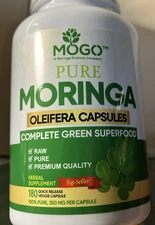 180 Organic Moringa Leaf Powder Capsules.Pure,Vegan,Weight Loss Superfood -MOGO™
