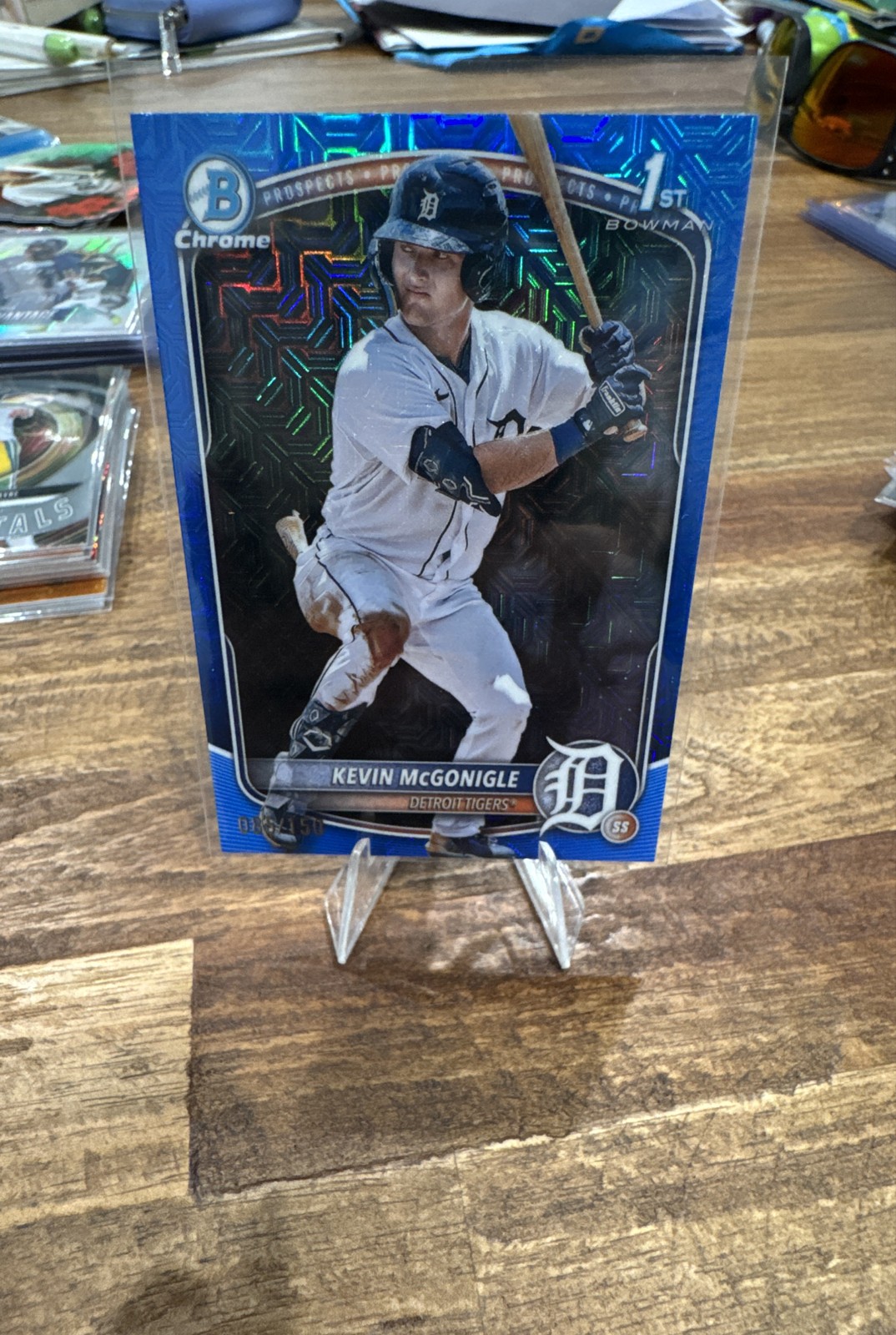 2025 Bowman - Chrome Kevin McGonigle #BCP-79 Blue Mojo Refractor /150 (RC)