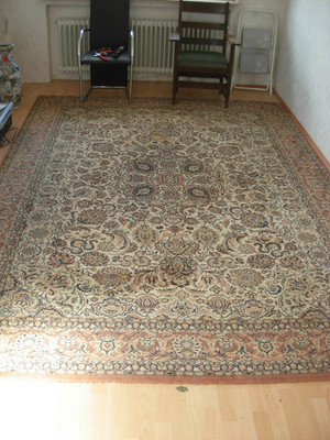 Teppich Keshan super 3,38 X 2,51m Mod.4008 1.280.000 Knoten Schurwolle.