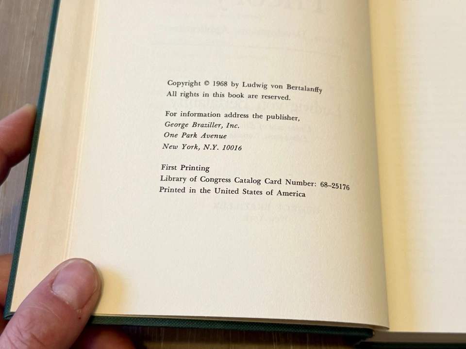 General System Theory by Ludwig von Bertalanffy 1968 HC/DJ/Vintage - Image 4 of 4