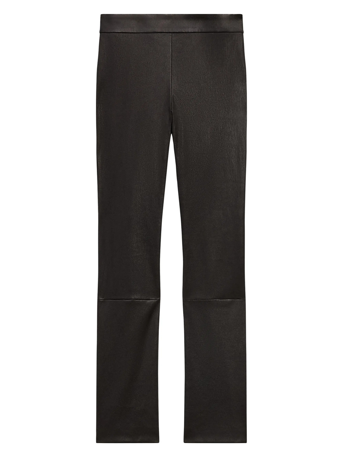$795 Theory Size 00 Womens Pants Hickory Brown Urban Leather Slim Kick Legging image 4