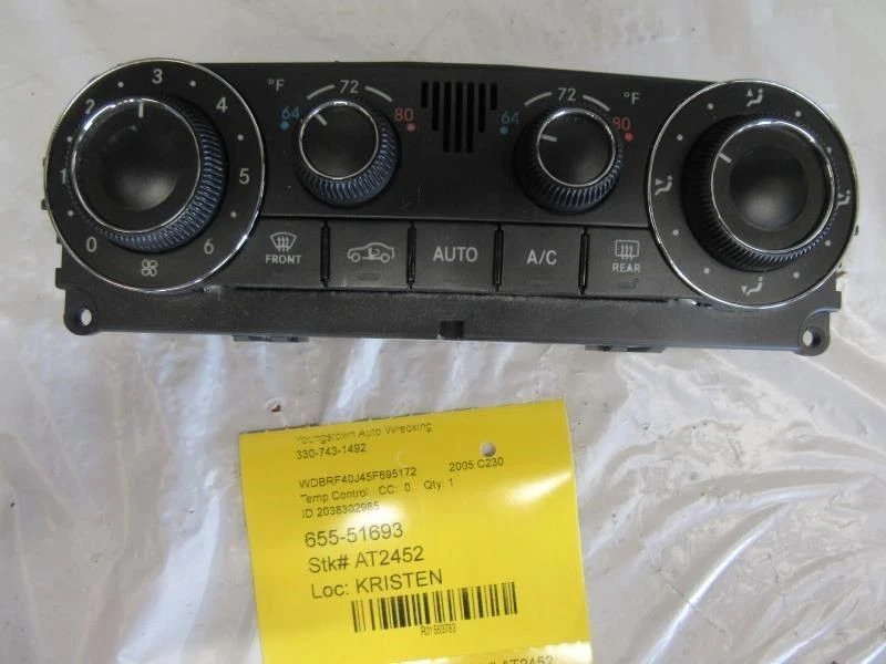 Climate Temperature Control 203 Type Sedan C230 Fits 05-06 MERCEDES C-CLASS 1563 - Imagem 2 de 4