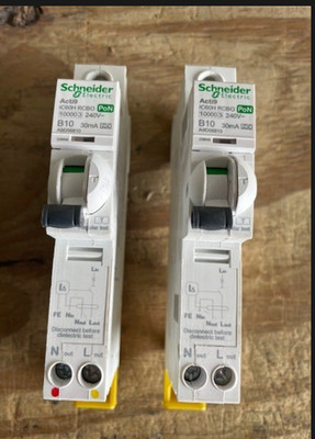 SCHNEIDER ACTI9 IC60H PON 10A B 30MA RCBO - A9D56810