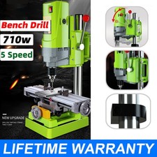 710w Rotary Pillar Drill 5 Speed Heavy Duty Bench Press Drilling Table Stand