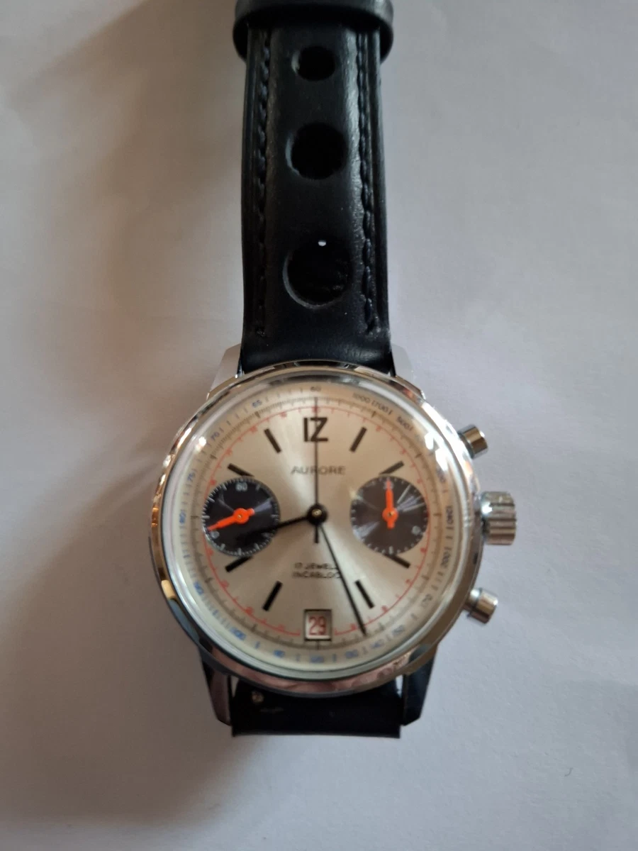 Montre Chronographe Vintage STRATO Valjoux 7734 - Mécanique Manuel, Boîtier 38mm Acier, Années 70 - Occasion Bon état