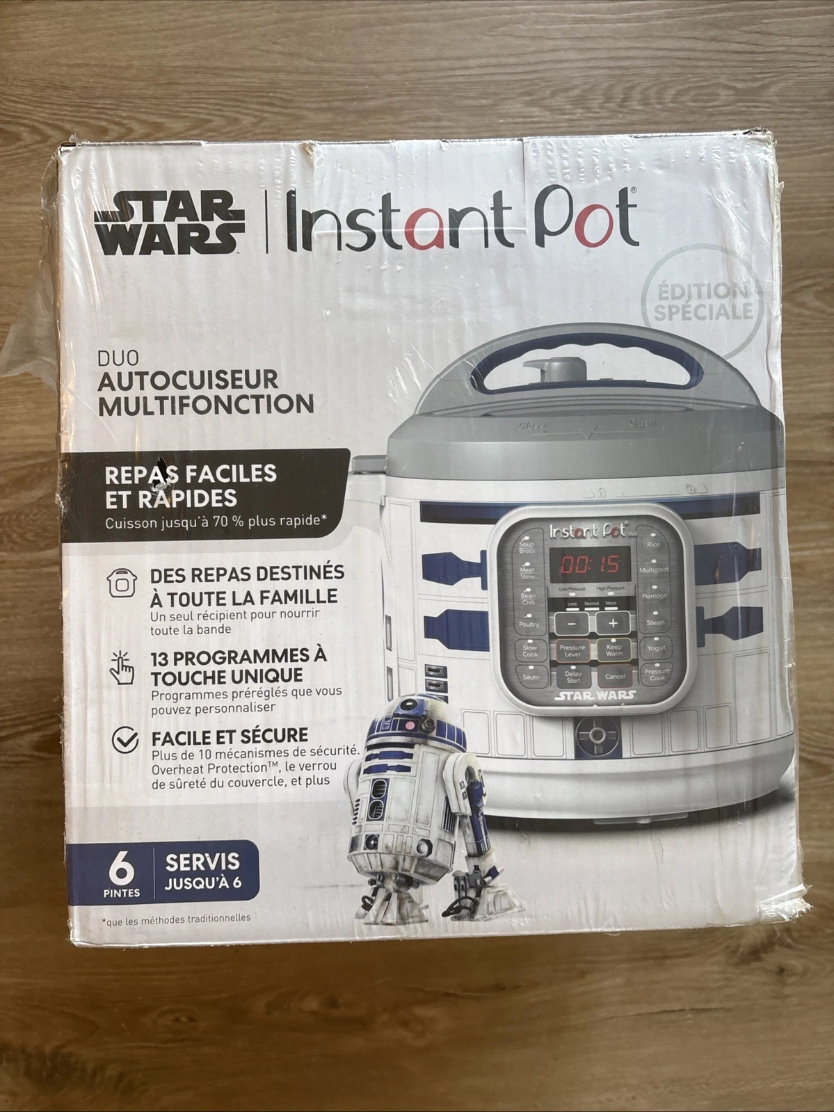 Star Wars~R2D2~R2-D2~Duo Instant Pot Pressure Cooker 6 Qt Special Edition