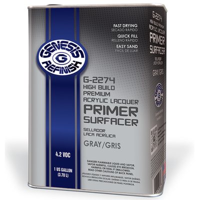 #ad GENESIS REFINISH G 2274 HIGH BUILD GRAY LACQUER PRIMER GALLON FREE SHIPPING $68.99