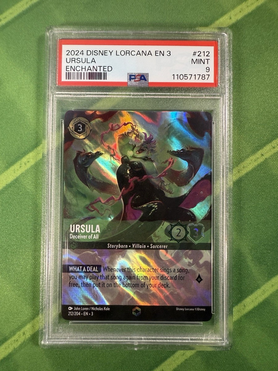 Lorcana Inklands Ursula “Deceiver of All” Enchanted 212/204