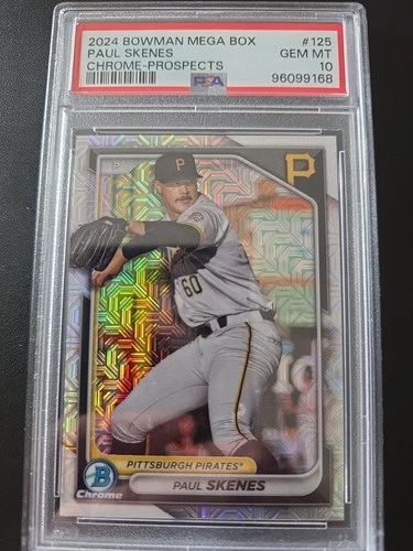 2024 Paul Skenes Bowman Chrome Mega Box  Prospects PSA 10 🔥🔥🔥🔥🔥