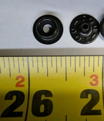 BLACK Baby DOT fasteners 20 pack Studs & Posts