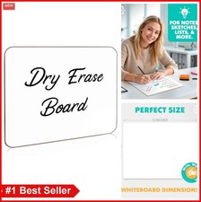 9x12 Small Dry Erase Whiteboard Portable Handheld for Students Classroom Office