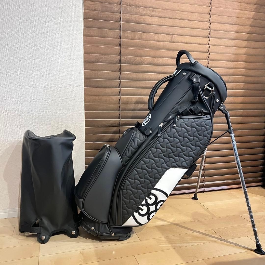 G/FORE Golf Caddy Bag / Stand Type / PU leather / Black Green/ 9.5