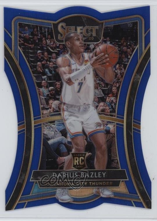 2019-20 Panini Select Premier Level Blue Prizm 186/249 Darius Bazley #116 14dq