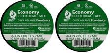 3/4 Inch Electrical Tape, 60 Feet Black Electrical Insulation Tape Roll