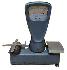 Vintage Grey Avery 1215 Sweet Grocers Shop Scales Retro Enamel Balance 30g-60g