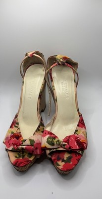 jill Stuart made in Italy flower heels size 6.5 B 