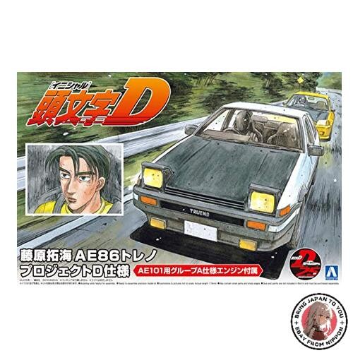 Initial D Toyota Ae86 Takumi Fujiwara 1 24 Scale Model Kit 059579