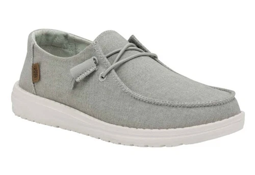 New Adorable Hey Dude Women's Wendy Loafer Comfort Shoes Size 10- Light Grey NWT - Picture 3 of 8