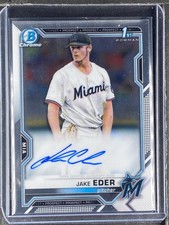 Eder, Jake - 2021 Bowman Chrome Prospect - Autograph