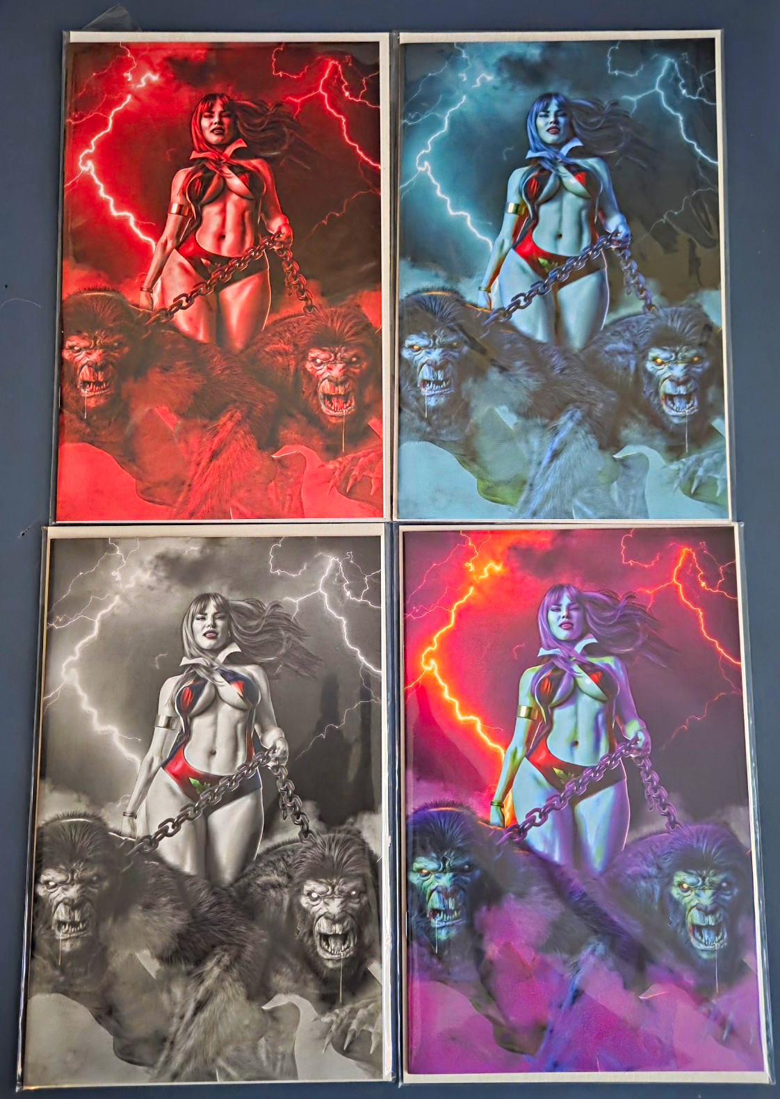 VAMPIRELLA #1 VIRGIN 1:30 VARIANT COVERS Set Of 4 DYNAMITE COMIC Ratio Variants