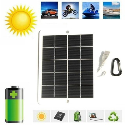USB Solar Powerbank für 6W 5V Solarpanel Ladegerät für Handys und DC Akkus